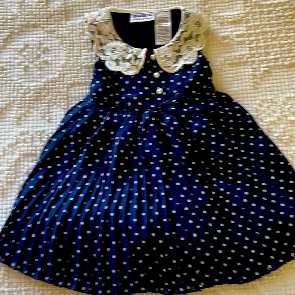 blueberi boulevard holiday dresses NWT BLUEBERi Boulevard BLKRED Girl's Holiday Dress Size 6X Long Sleeve SEE  PICS